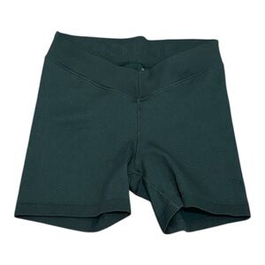 Aerie OFFLINE High-Waist Biker Shorts Green XL Orig $54 Athleisure Activewear